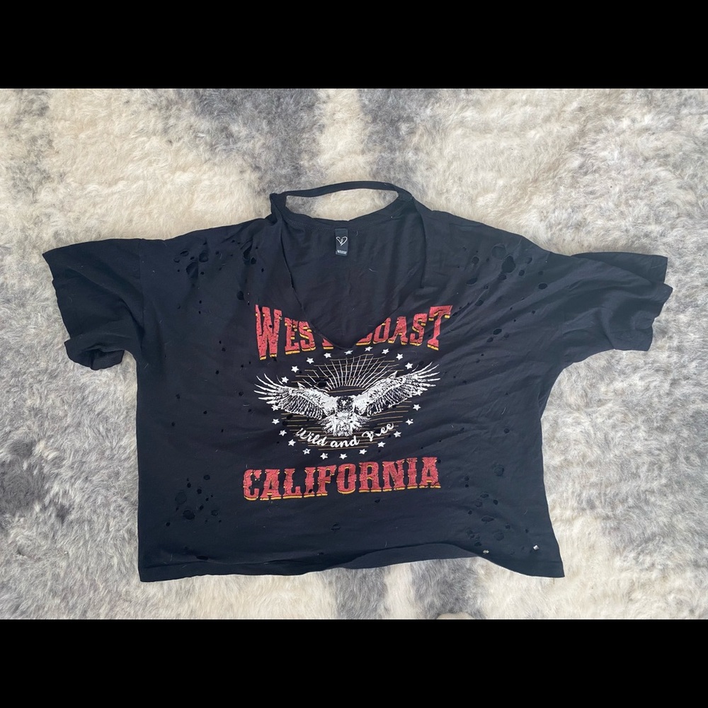 Distressed t shirt